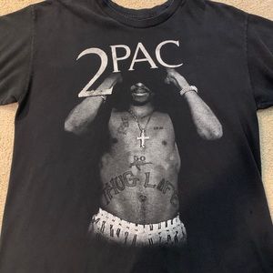 Bravado 2pac Shakur shirt Black